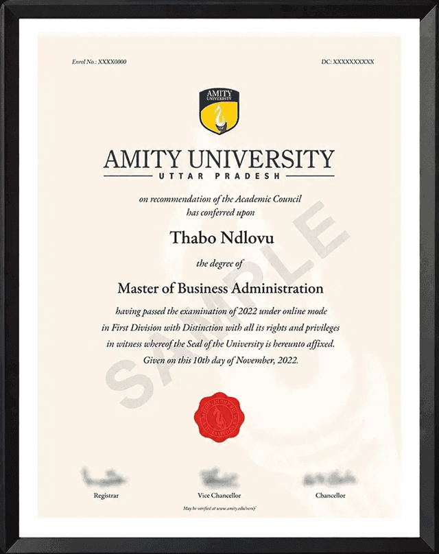 Sample Certificate