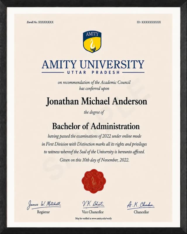Sample Certificate