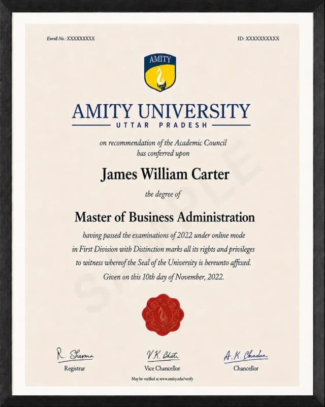 Sample Certificate