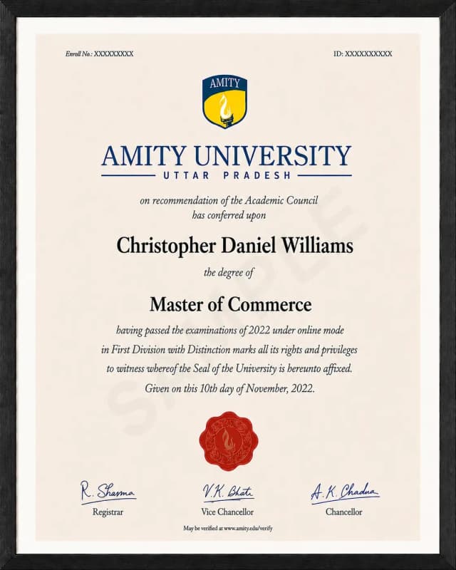 Sample Certificate