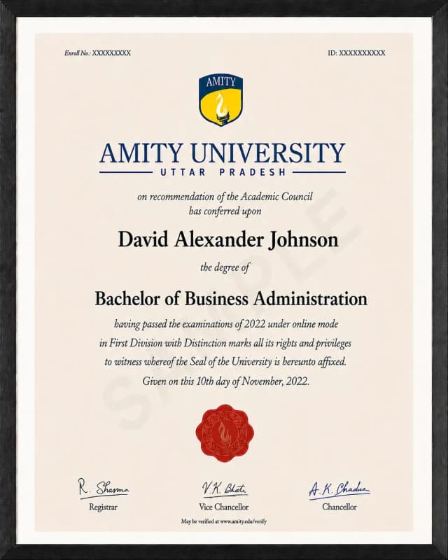 Sample Certificate