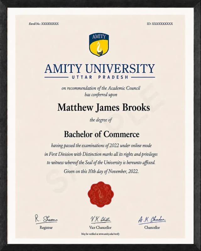 Sample Certificate