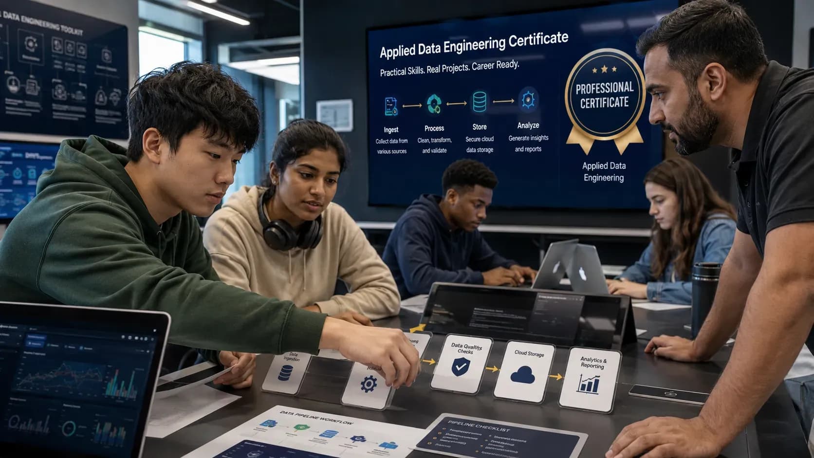 BCA with Professional Certificate in Applied Data Engineering